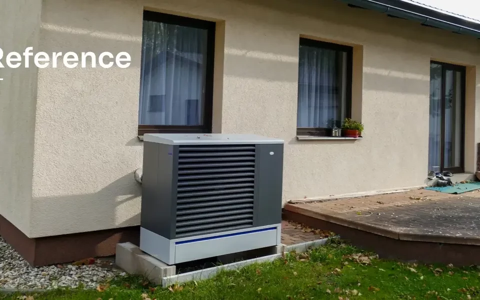 Reference - V obci Verměřovice instalováno tepelné čerpadlo PZP AWX 10 ECONOMIC sloužící jako hlavní zdroj vytápění a ohřevu teplé vody v kombinaci s FVE.