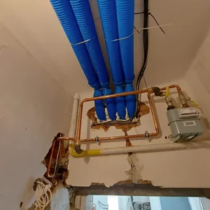 Podstropní systém rozvodů centrální větrací jednotky x-well S280 E, průměr trubek 90 mm