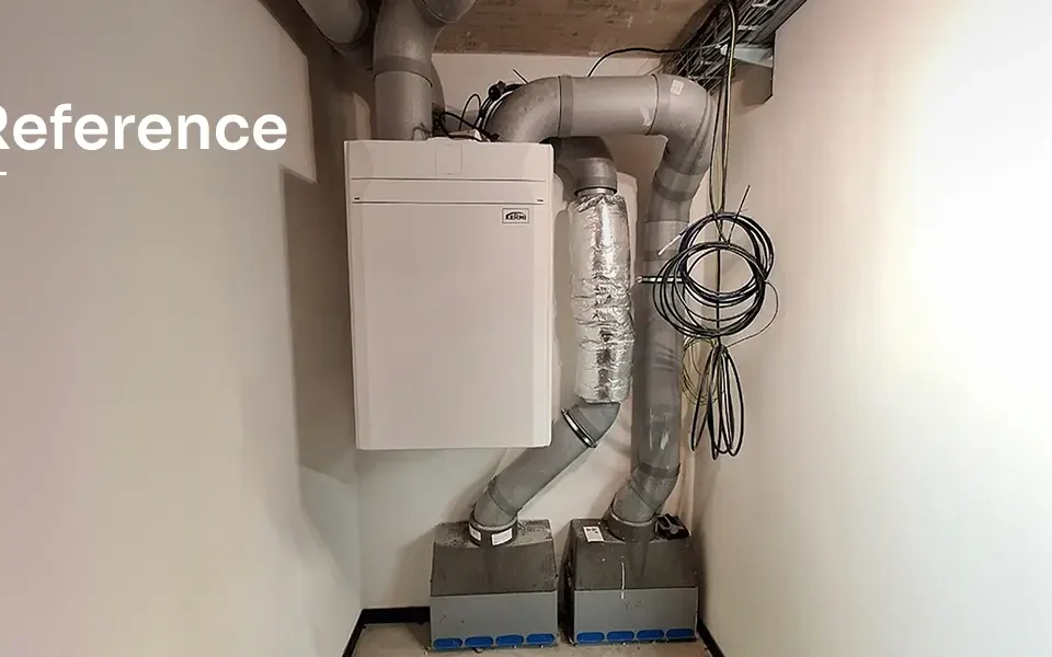 Reference - Reference - Instalace chytrého větrání s rekuperací vlhkosti v podobě centrální jednotky x-well S370 v rodinném domě ve Fryštáku