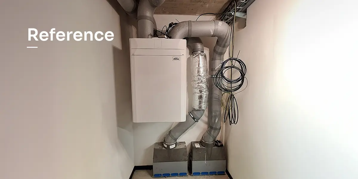 Reference - Reference - Instalace chytrého větrání s rekuperací vlhkosti v podobě centrální jednotky x-well S370 v rodinném domě ve Fryštáku